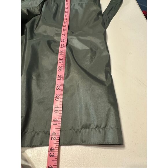 British Mist Women's Green Long Double Breasted Belted Trench Coat Size 9/10 - Picture 8 of 10